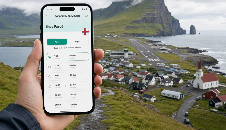 Vagar eSIM: internet móvel nas Ilhas Faroé