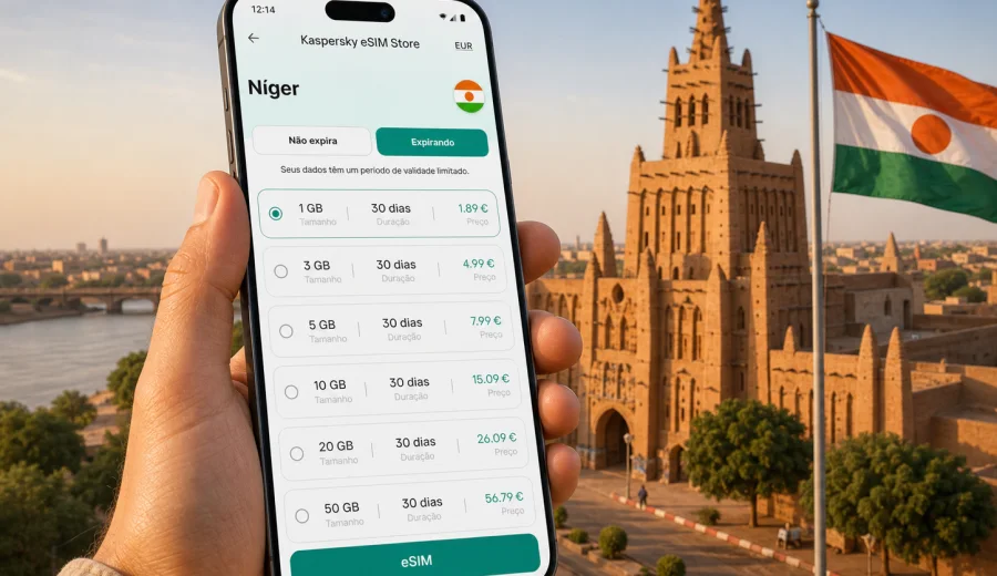 eSIM no Níger: internet móvel para viagem