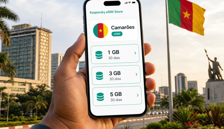 eSIM nos Camarões: internet móvel em viagem