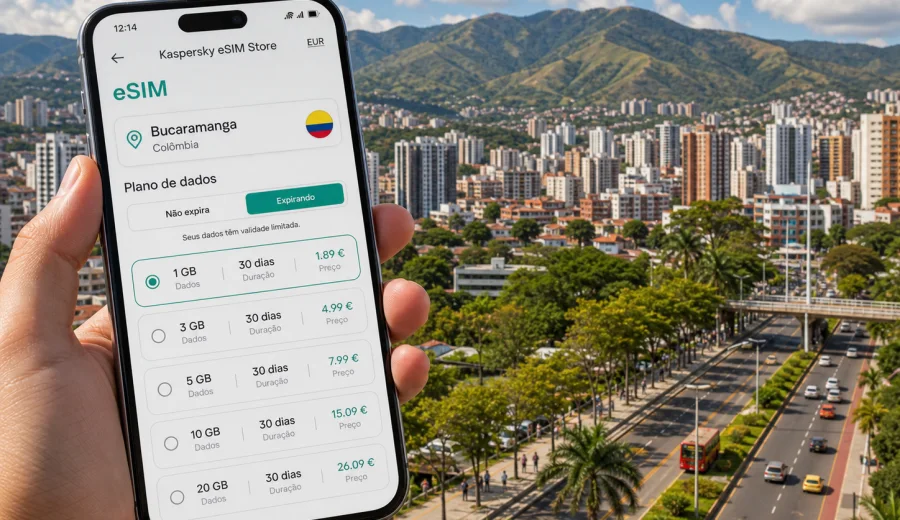 Bucaramanga eSIM: internet móvel na viagem