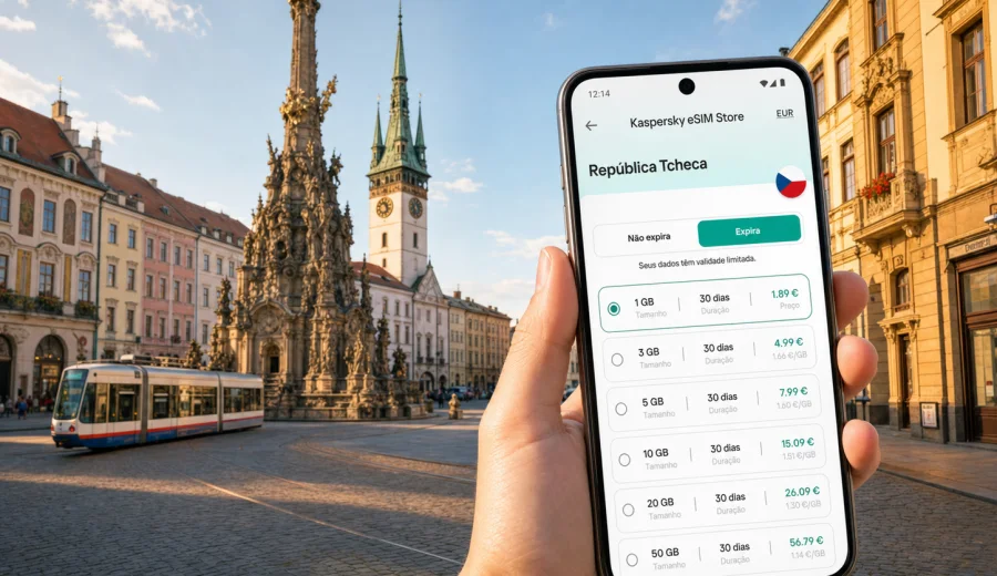 eSIM em Olomouc: internet móvel para viajar