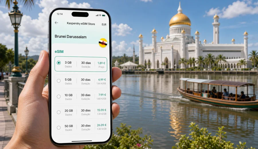 eSIM em Bandar Seri Begawan: internet móvel
