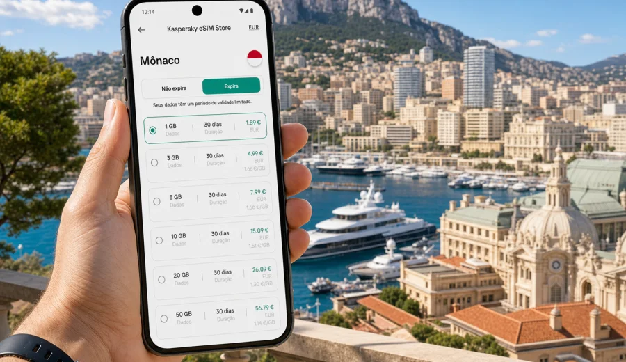 eSIM para Mônaco: internet móvel na viagem