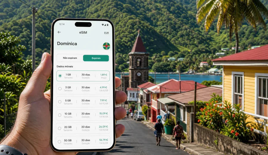 eSIM em Castelo Bruce: internet e ligação móvel