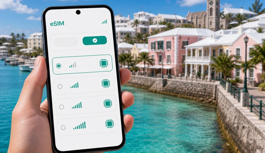 eSIM em St George's: internet em Bermudas