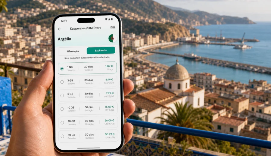 Bejaia com eSIM: internet e conexão móvel