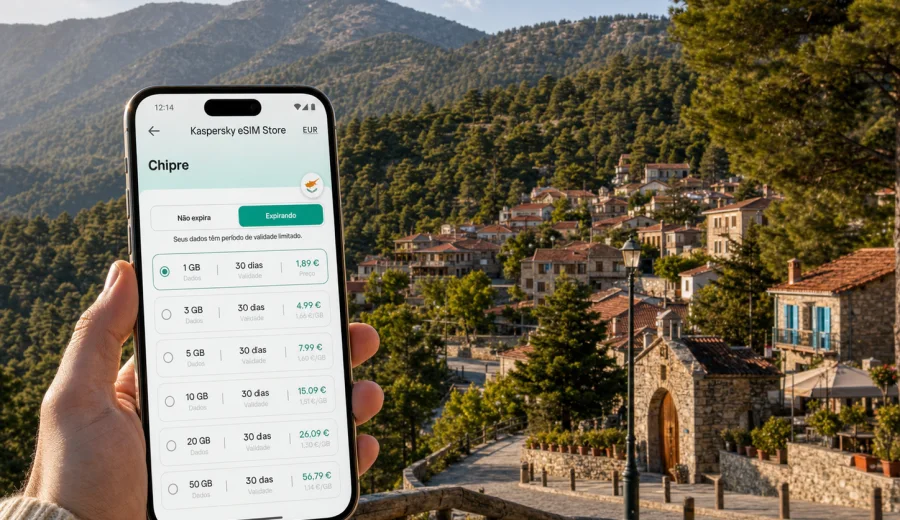 Troodos eSIM: internet móvel em Chipre