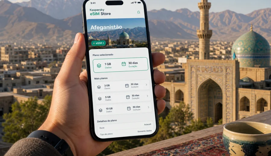eSIM no Afeganistão: internet para viagem