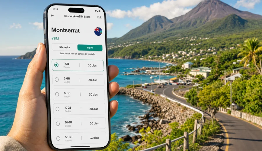 eSIM em Montserrat: internet e conexão móvel