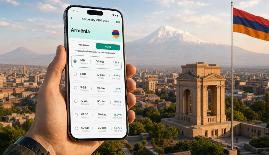 eSIM na Armênia: internet móvel para viagem