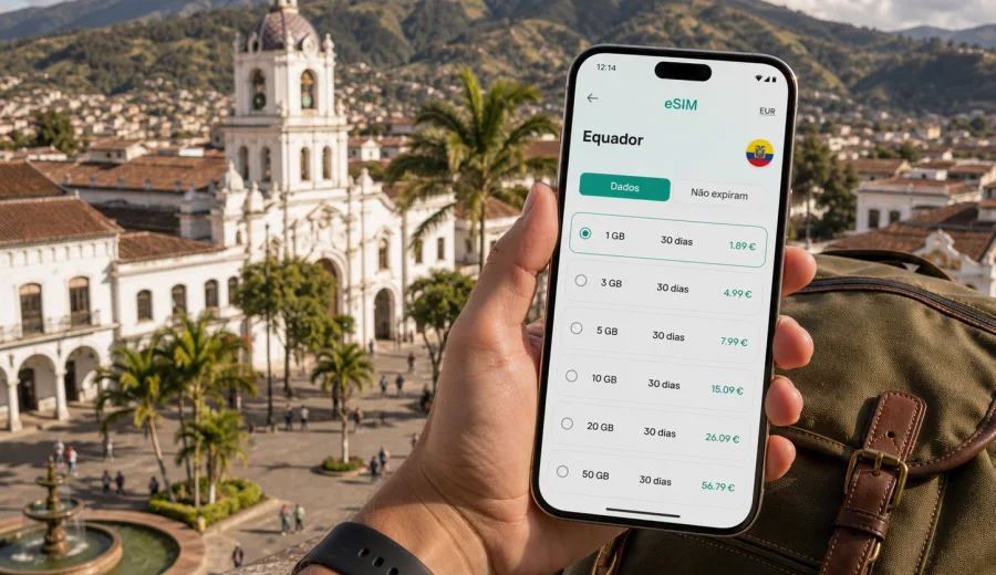 eSIM em Loja: internet móvel no Equador