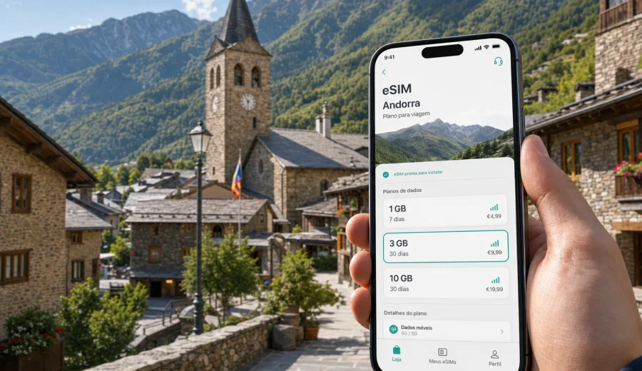 Ordino eSIM: internet móvel em Andorra