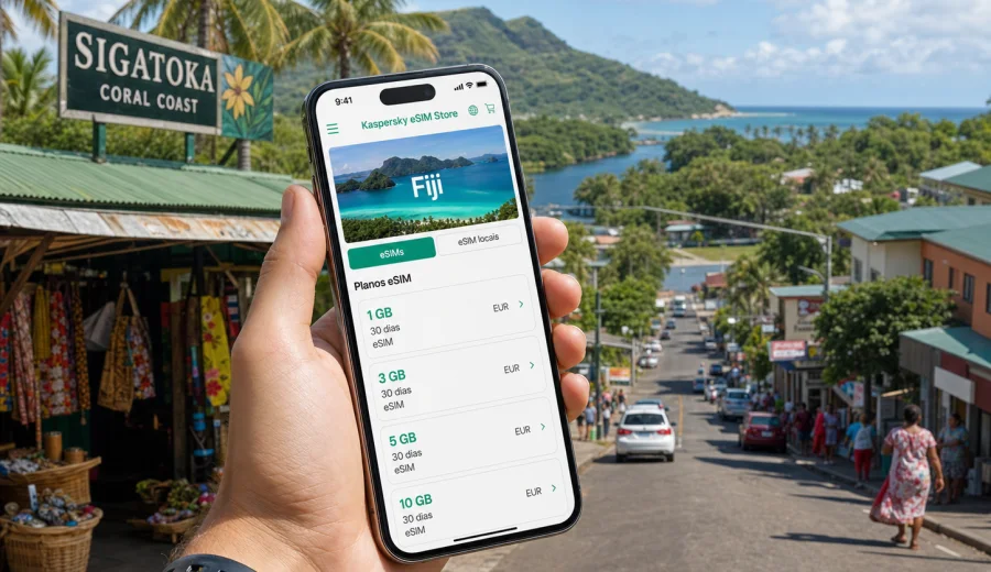 eSIM em Sigatoka: internet móvel em Fiji