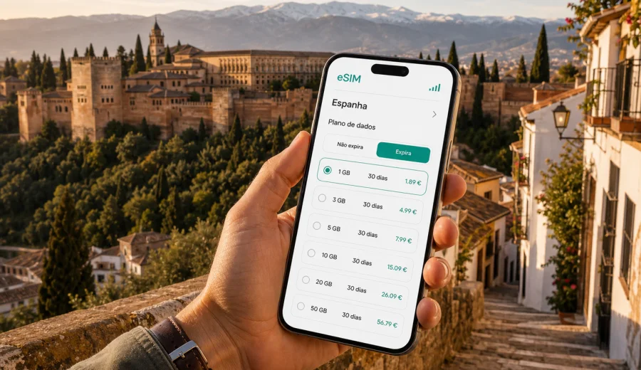 eSIM em Granada: internet móvel na viagem
