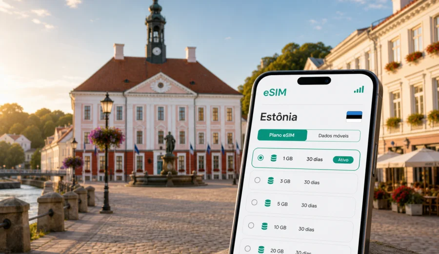 eSIM em Tartu: conexão móvel e internet
