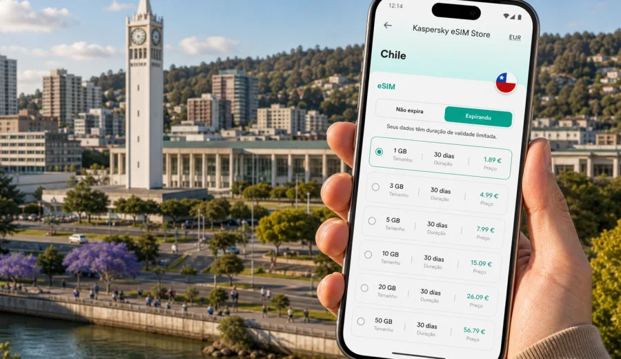 eSIM em Concepción: internet no Chile