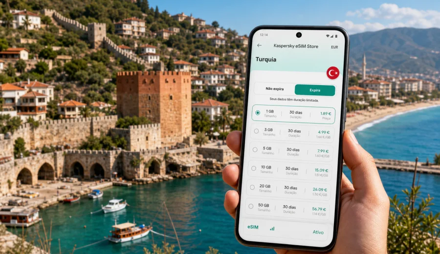 eSIM em Alanya: internet e conexão móvel