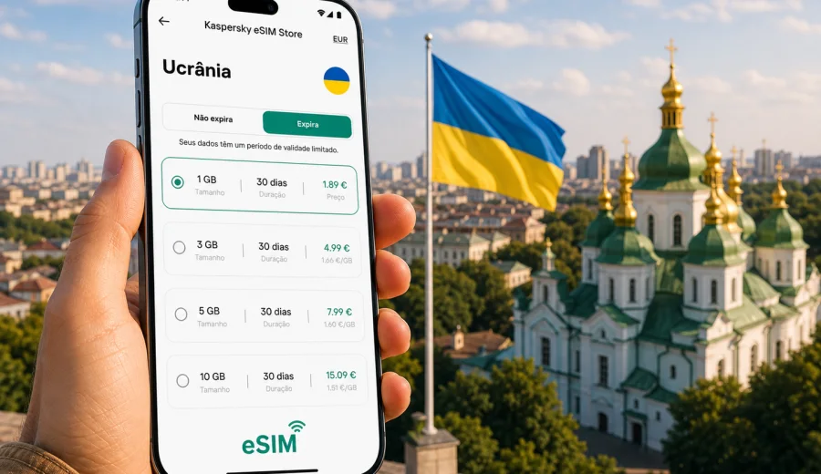 eSIM para Ucrânia: internet móvel em viagem