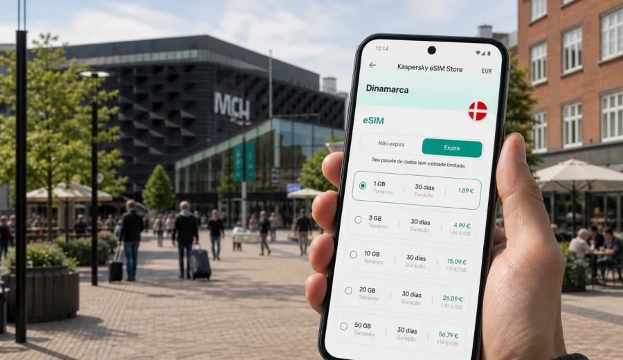 eSIM em Herning: internet móvel na Dinamarca