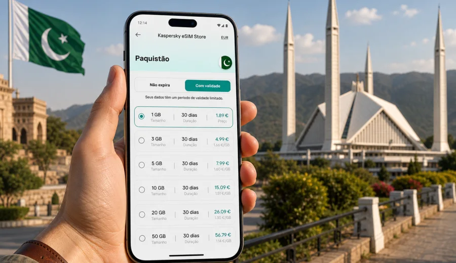 eSIM no Paquistão: internet para viagem