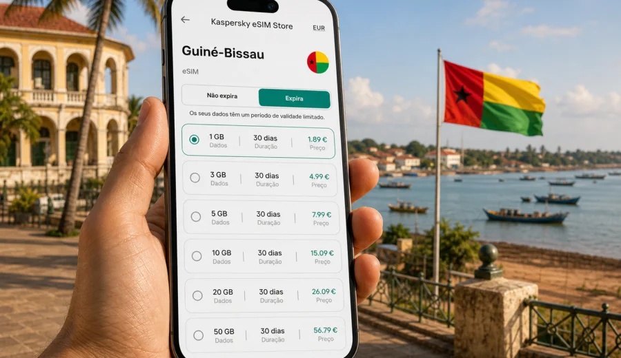 eSIM para Guiné-Bissau: internet na viagem