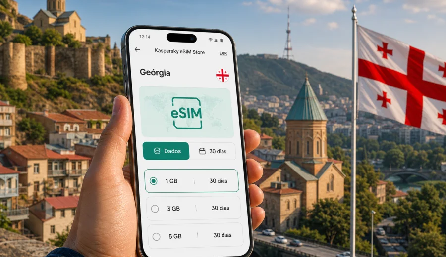 eSIM Geórgia: conexão móvel e internet