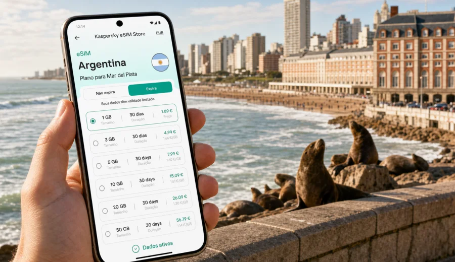 eSIM em Mar del Plata: internet na viagem