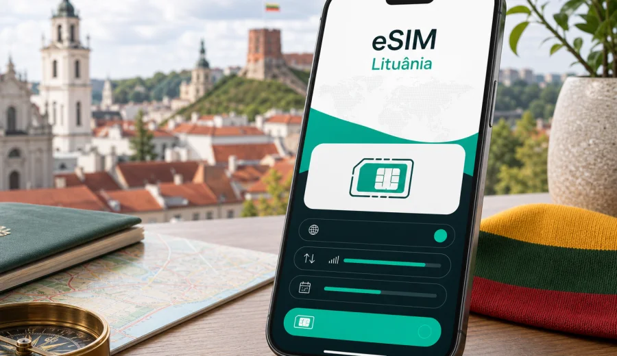 eSIM na Lituânia: internet móvel em viagem