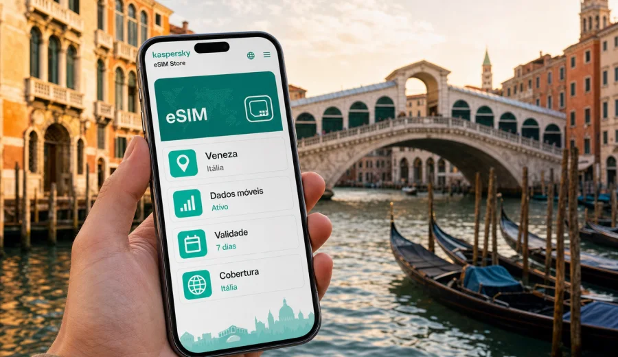 eSIM em Veneza: internet móvel na viagem