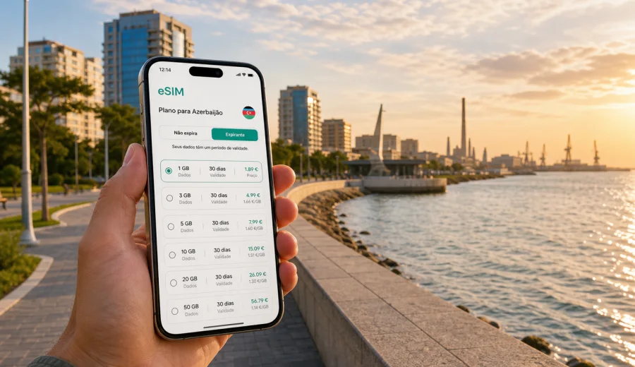eSIM em Sumgayit: internet para viagem