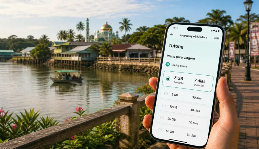 Tutong eSIM: internet móvel em viagem