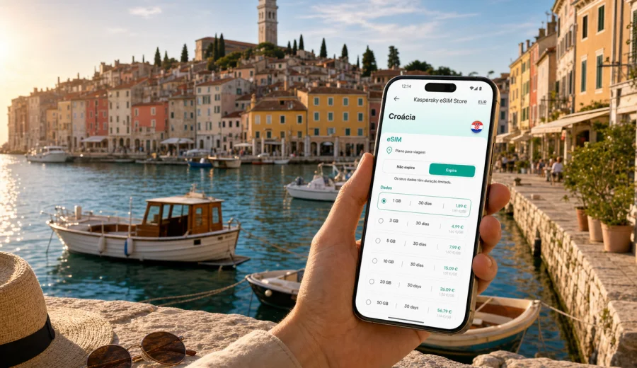 eSIM em Rovinj: internet e ligação móvel