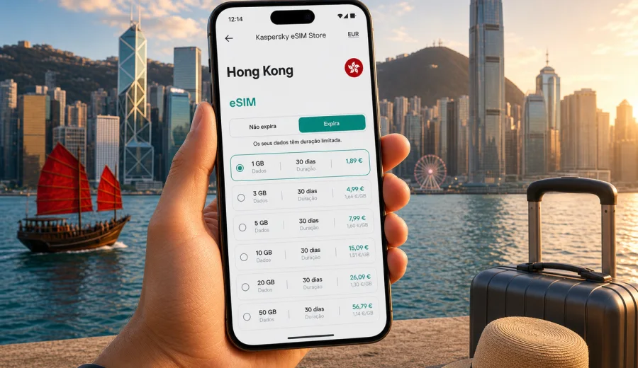 eSIM em Hong Kong: internet móvel na viagem