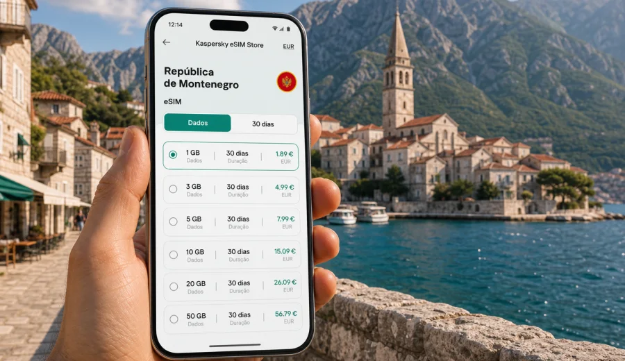 eSIM Montenegro: conexão móvel e internet