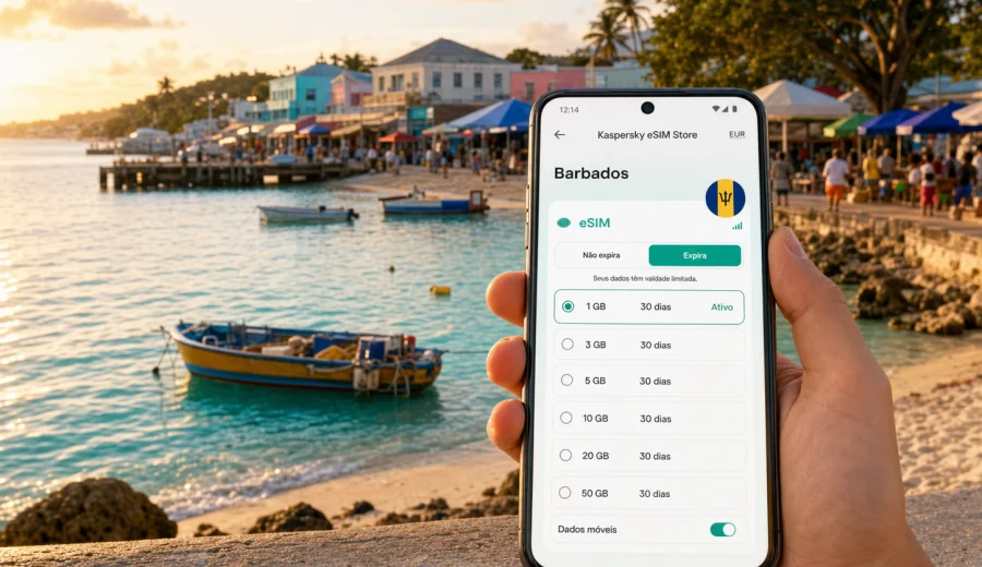 Oistins eSIM: internet móvel em Barbados