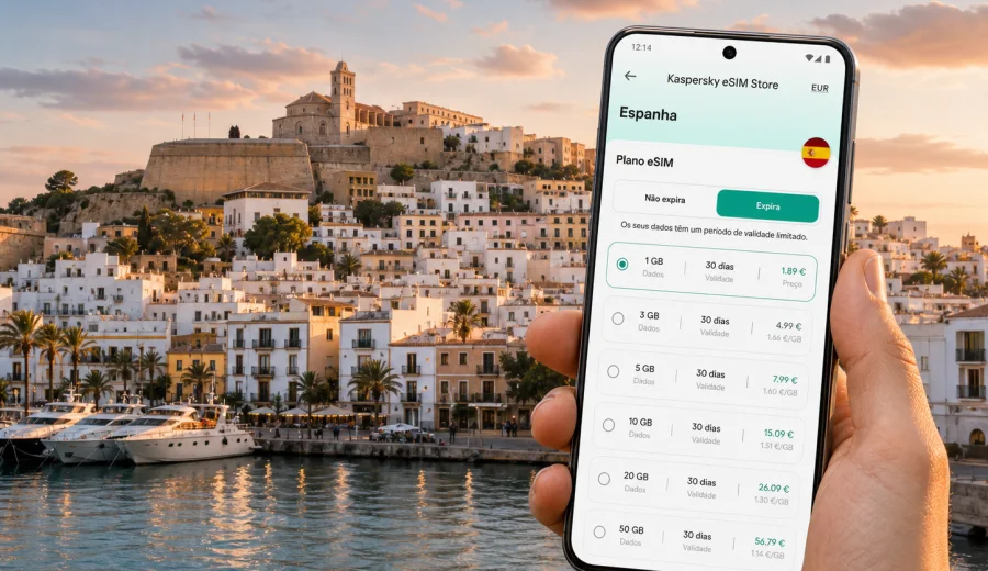 eSIM em Cidade de Ibiza: internet de viagem