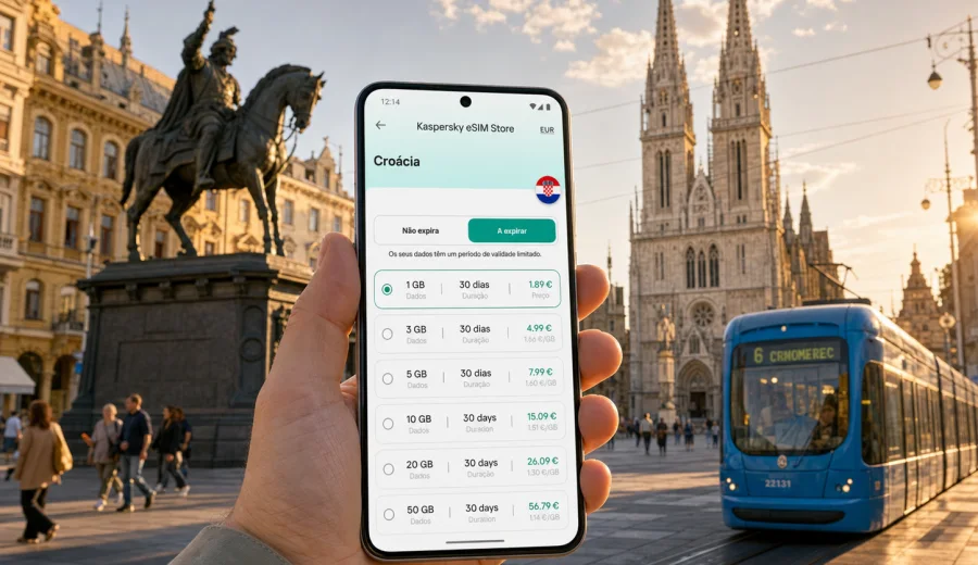 Zagreb eSIM: internet móvel na viagem