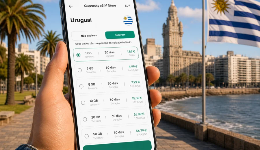 eSIM no Uruguai: conexão móvel e internet