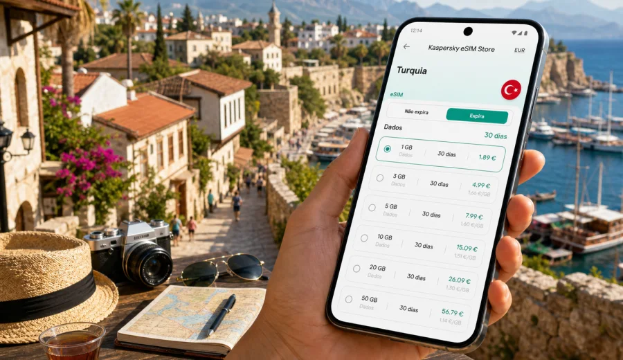 eSIM em Antália: internet móvel na viagem