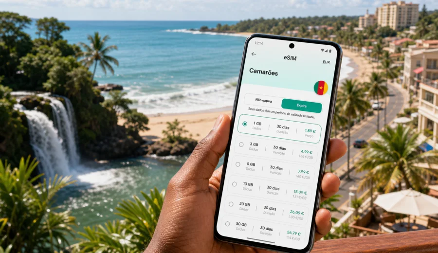 eSIM em Kribi: conexão móvel e internet