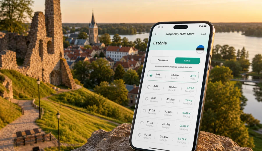 eSIM em Viljandi: internet móvel na Estônia