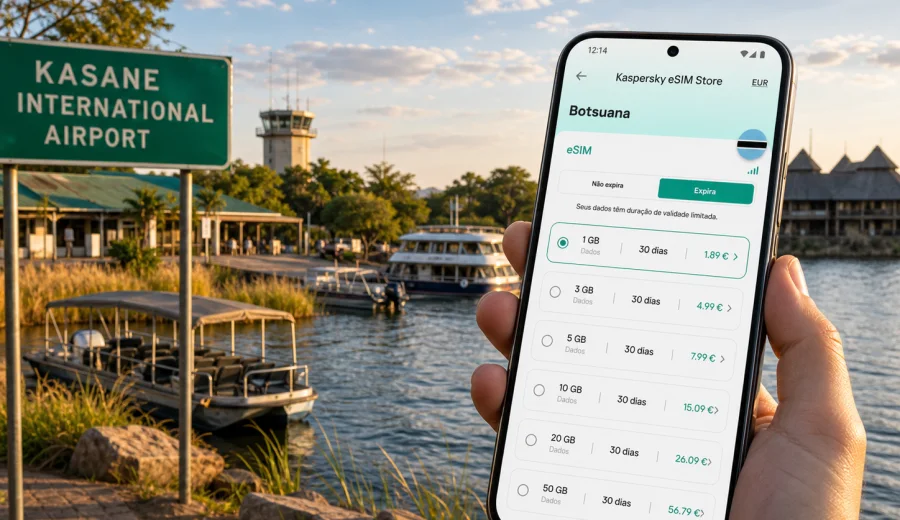 eSIM em Kasane: internet móvel para viagem
