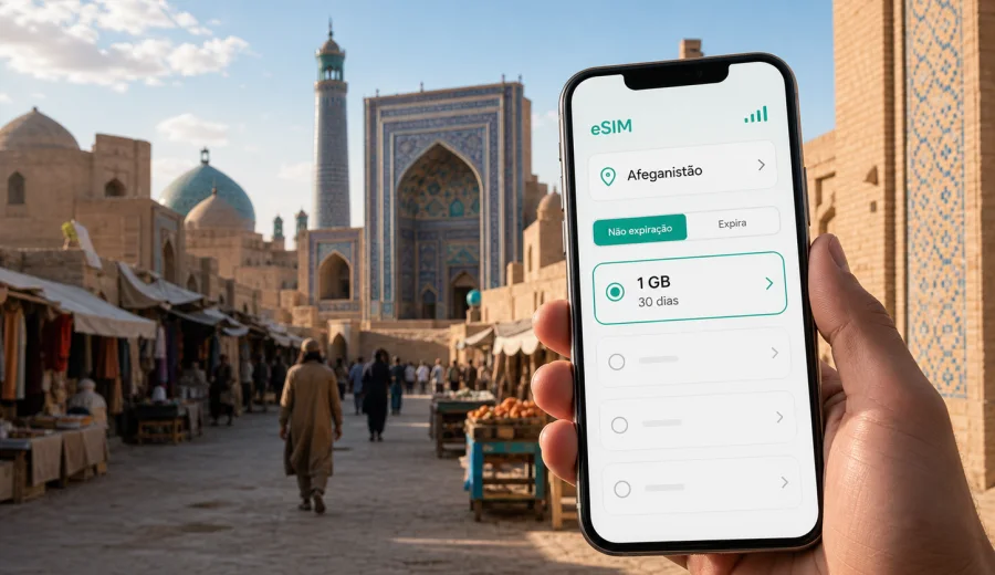 eSIM em Balkh: internet móvel para viagem