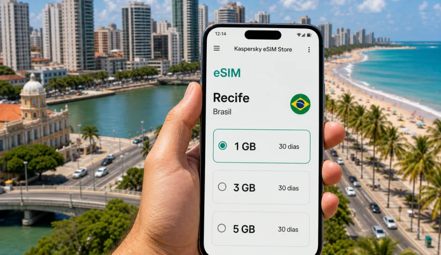 Recife eSIM: conexão móvel e internet