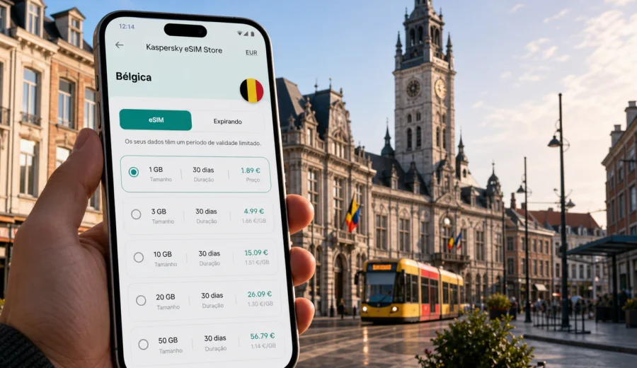 Charleroi eSIM: internet móvel para viajar