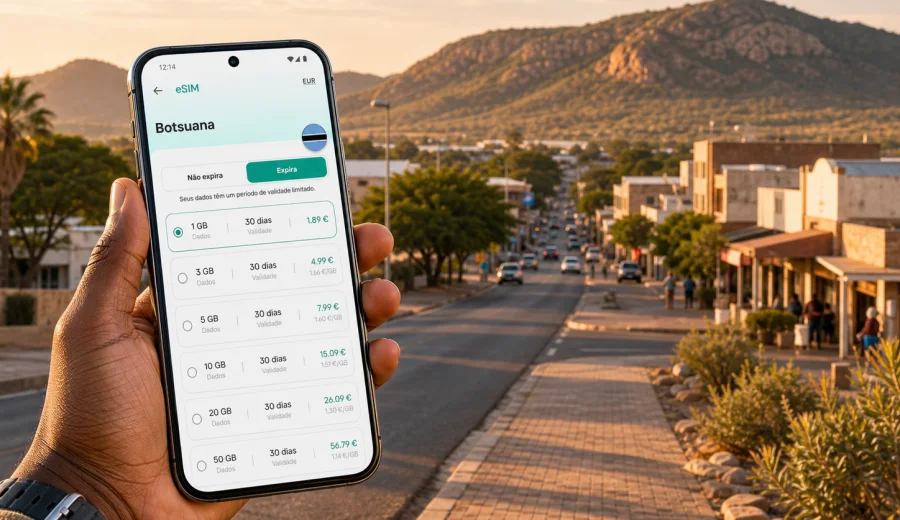 eSIM em Lobatse: internet móvel para viagem