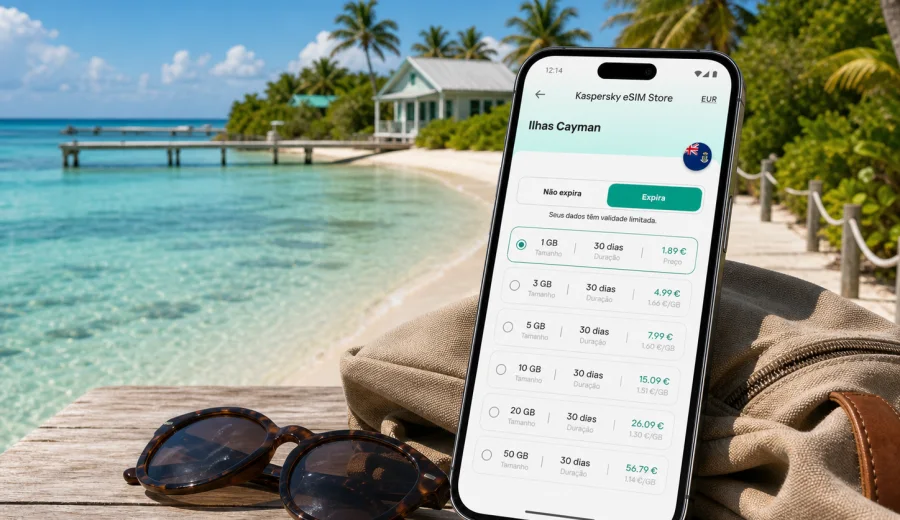 eSIM em Pequena Cayman: internet móvel