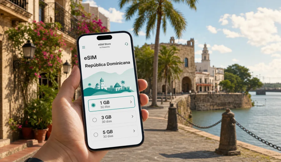 eSIM em Santo Domingo: internet móvel