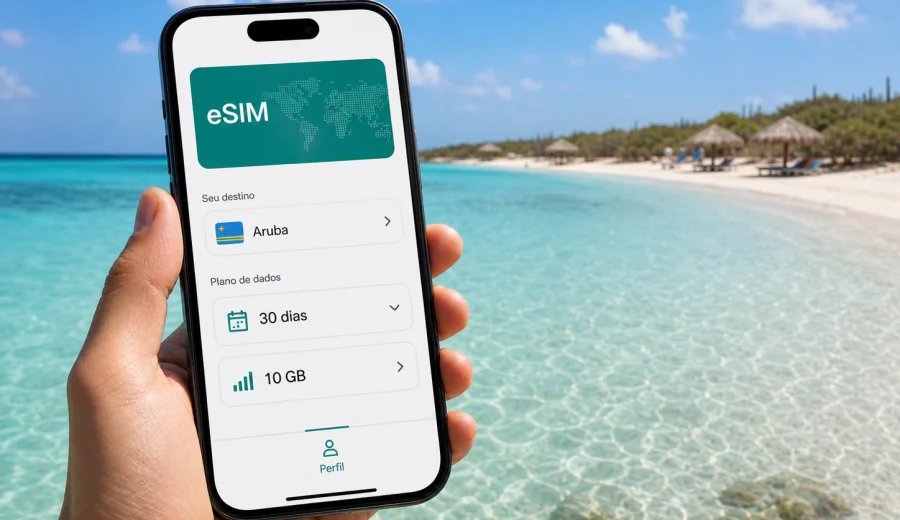 eSIM em Baby Beach: internet móvel em Aruba