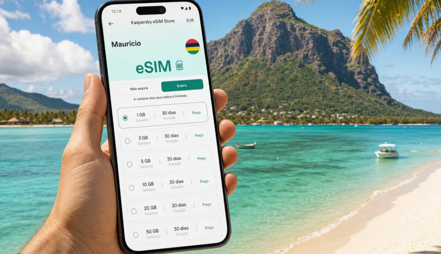 eSIM em Maurício: internet e conexão móvel